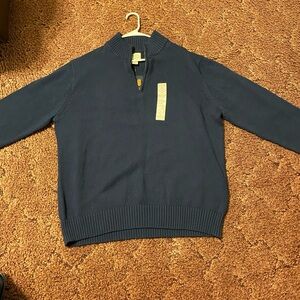 Sonoma Men's Zip Up Sweater - Deep Blue